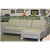 Image 1 : NEW - Leather sectional - Putty colour