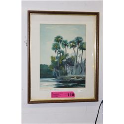 Signed watercolour - Signed K.Stenbich