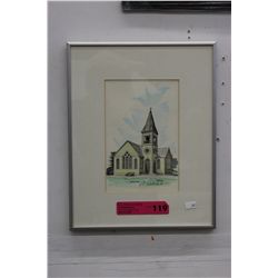 Pen & Ink drawing of Minoru church