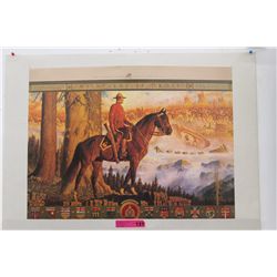Signed limited edition RCMP anniversary print