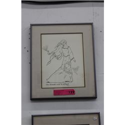 Signed limited edition ink drawing
