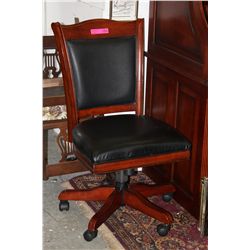 Wood and Leather office chair