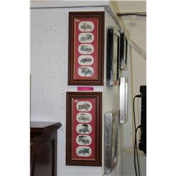 2 Framed model car memorabilia prints