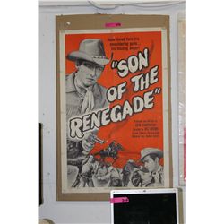 1953 Movie poster, "Son of the Renegade"