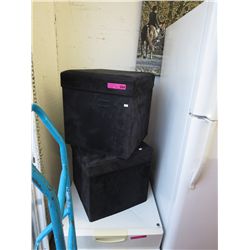 2 Collapsible storage stools