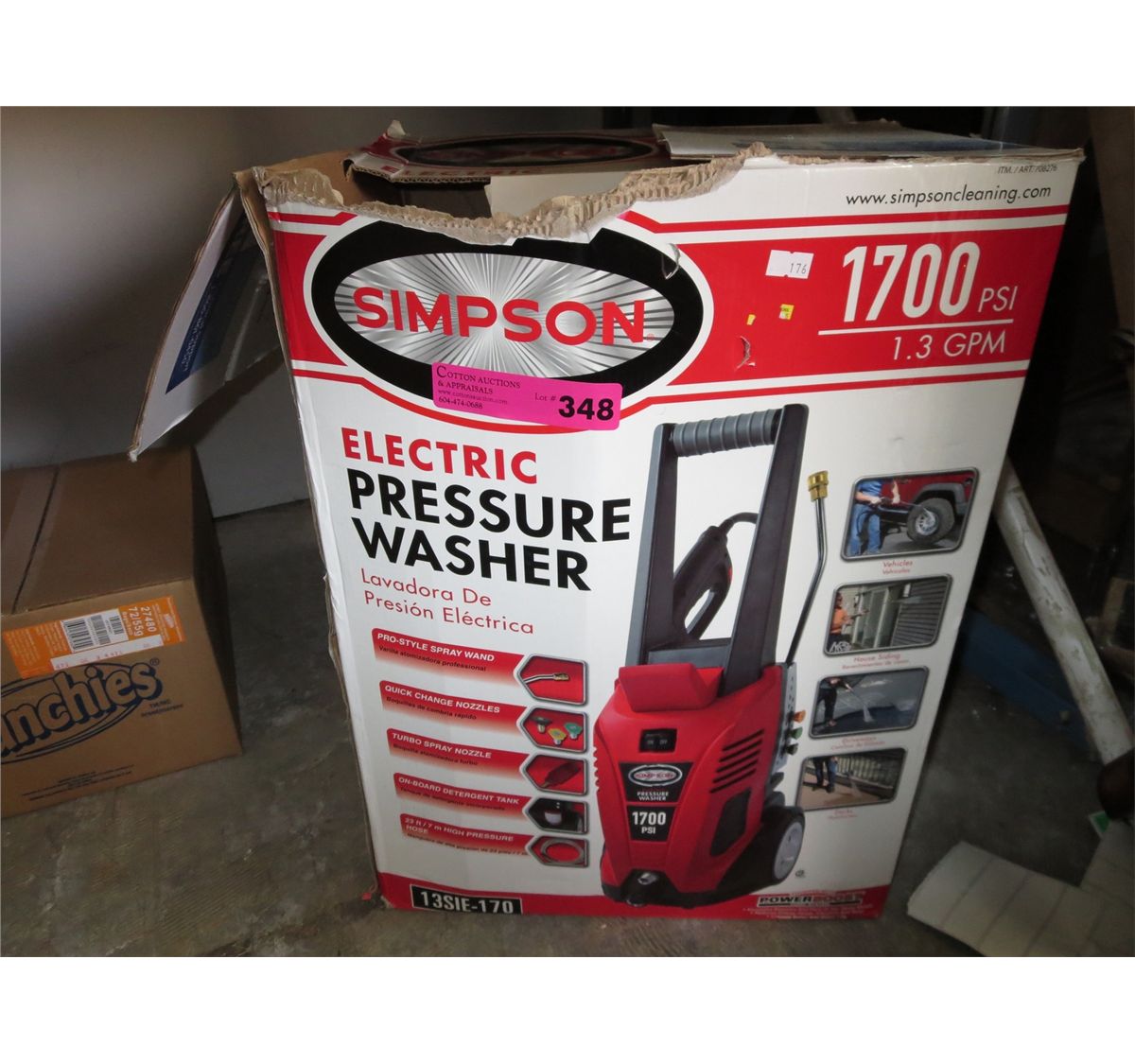 Simpson electric pressure washer, 1700 PSI