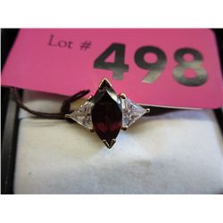 Gold plated crystal dinner ring