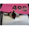 Image 1 : Gold plated crystal dinner ring