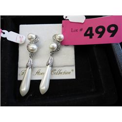 Australian crystal post back drop earrings