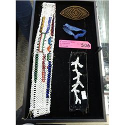 Assortment of beaded items