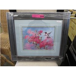 Framed print "Gathering Nectar" by Russell Cobane