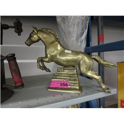 Brass horse statuette