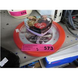 I Love Lucy clock & playing cards