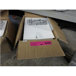 New greeting cards, unfolded
