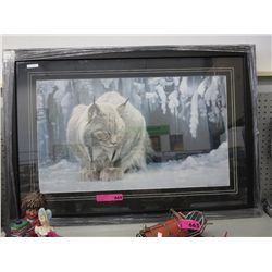 Framed print "Dozing Lynx" by Robert Bateman