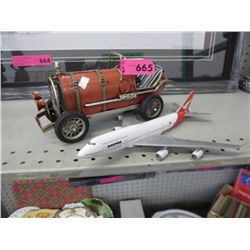 Decorative ornamental car & model airplane