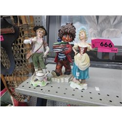 Glazed figurines