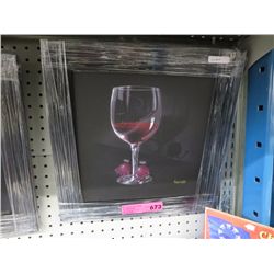 Framed print "He Devil-She Devil-Red Wine"