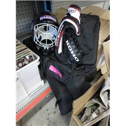 Children's goalie gear.