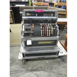 Vintage electric & hand crank cash register