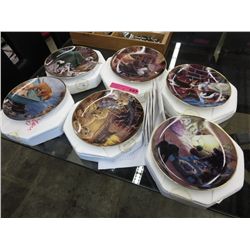 6 Franklin Mint collector plates