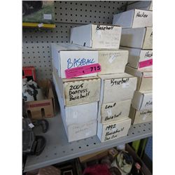 9 Boxes of sports trading cards
