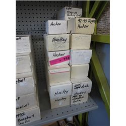 9 Boxes of sports trading cards