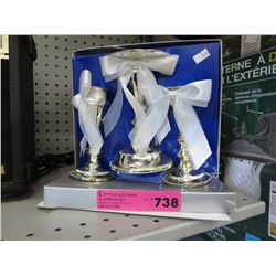 Unity candle holder set - 3 pcs