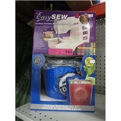 Easy Sew sewing machine & Caesar bartending kit