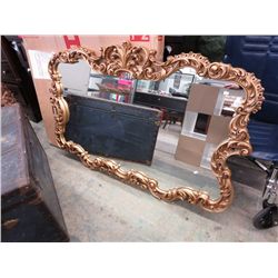 Large ornate framed wall mirror