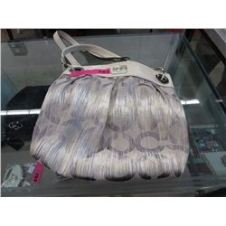 Beige Coach hand bag