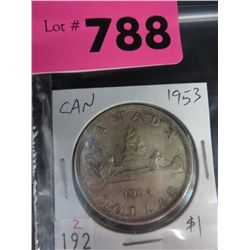 1953 CDN silver dollar .800 silver