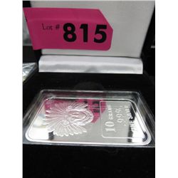 .999 Fine silver art bar "Chief"- 10 gr