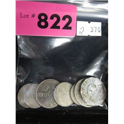 4x CDN 1960's Dimes & 3x 1950's Nickels