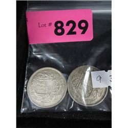 2x CDN .50 cent coins - Both 1956