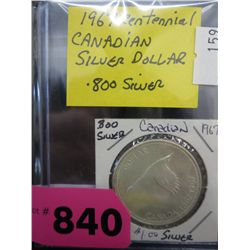 1967 CDN silver dollar .800 silver