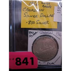 1966 CDN silver dollar .800 silver