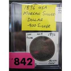 1896 US Morgan silver dollar .900 silver
