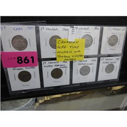 CDN Wartime nickels - Includes 1942 & 1943
