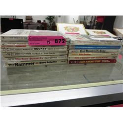 12x Vintage 1960's hockey books