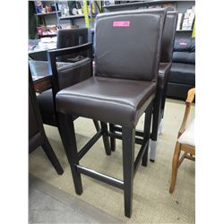 Bar stool - Leather seat & back