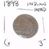 Image 1 : 1898 INDIAN HEAD PENNY RED BOOK VALUE $3.00+ *NICE EARLY GOOD GRADE*!! PENNY CAME OUT OF SAFE!!