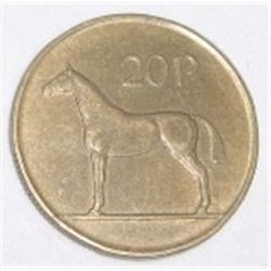 1986 ERIE *HORSE ON OBVERSE-20 PENCE* COIN!! COIN CAME OUT OF SAFE!!