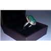Image 5 : 2.980g Ring of Emerald and CZ Sterling 925 Silver
