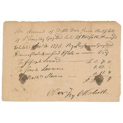 Declaration of Independence: Oliver Wolcott