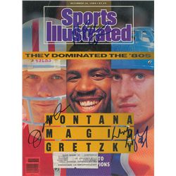 Joe Montana, Magic Johnson, and Wayne Gretzky