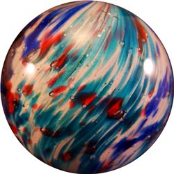 Marbles: Lot 12. END OF DAY, Paneled Onionskin. 1-11/16". Polished
