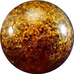 Marbles: Lot 16. OTHER HANDMADE, Mica. 1-11/16". Buffed