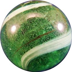 Marbles: Lot 18. SWIRL, Banded. 29/32". Mint(-) (9.1).