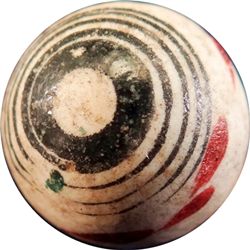 Marbles: Lot 44. NON-GLASS HANDMADE, China. 21/32". Mint (9.9).